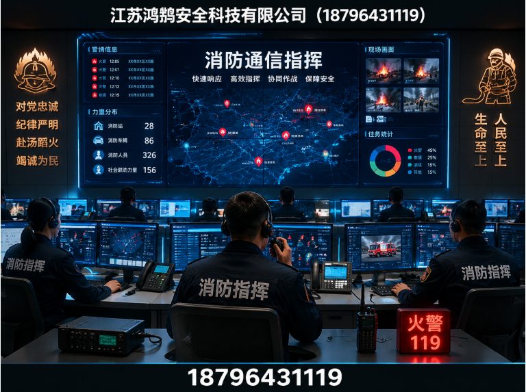 达州消防通信指挥展示图